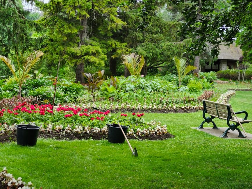 Jardim bem cuidado